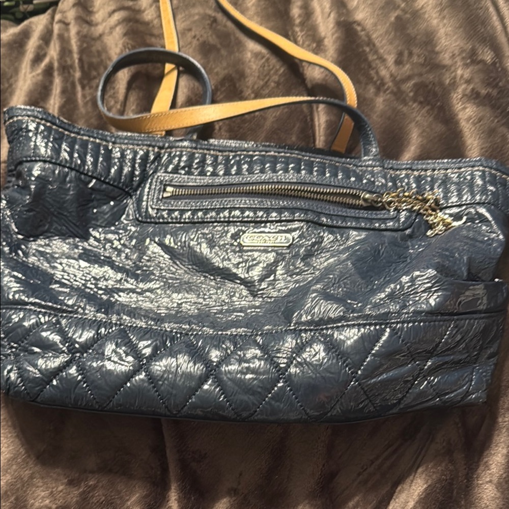 Coach Blue Quilted Women's Bag